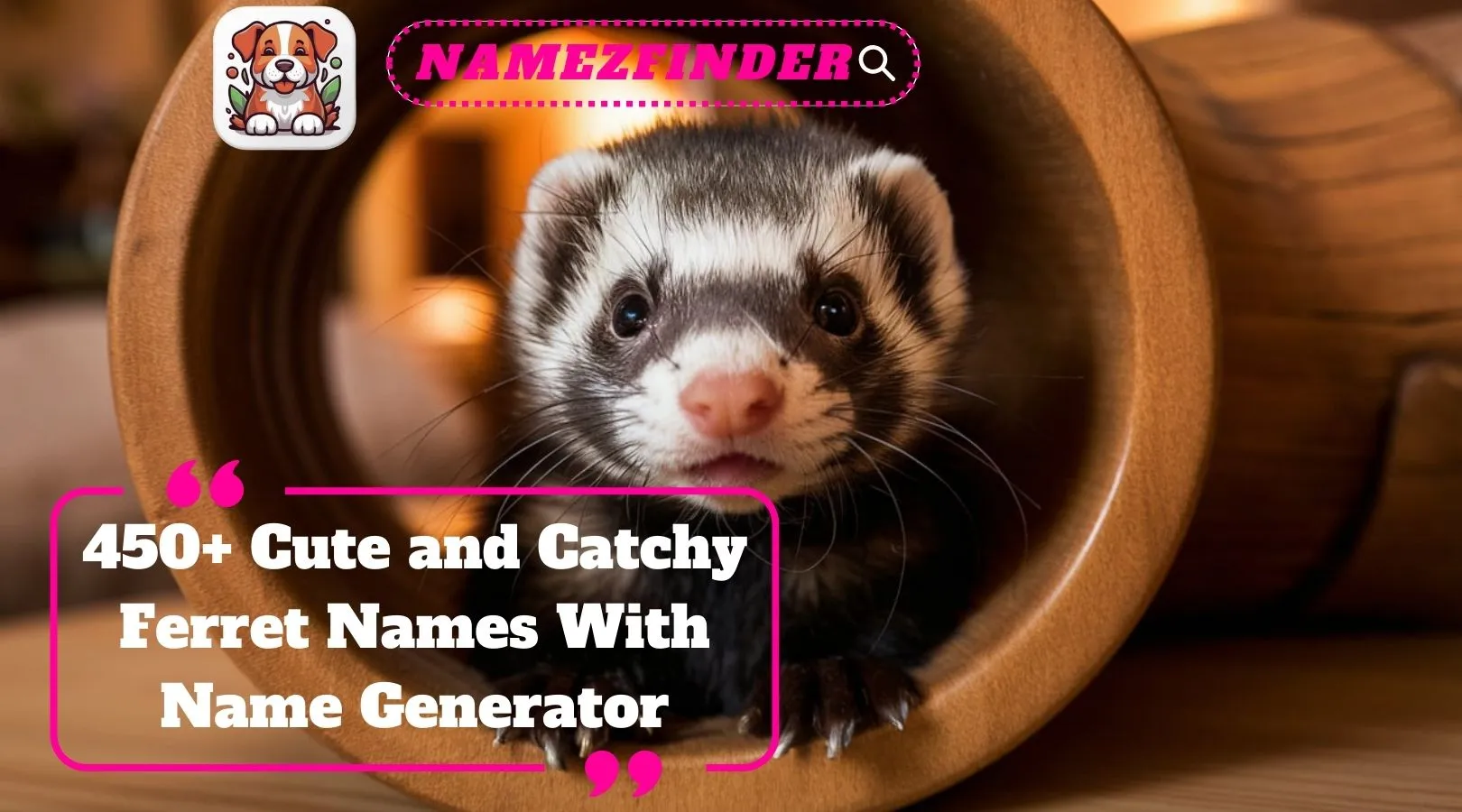 Cute and Catchy Ferret Names With Name Generator