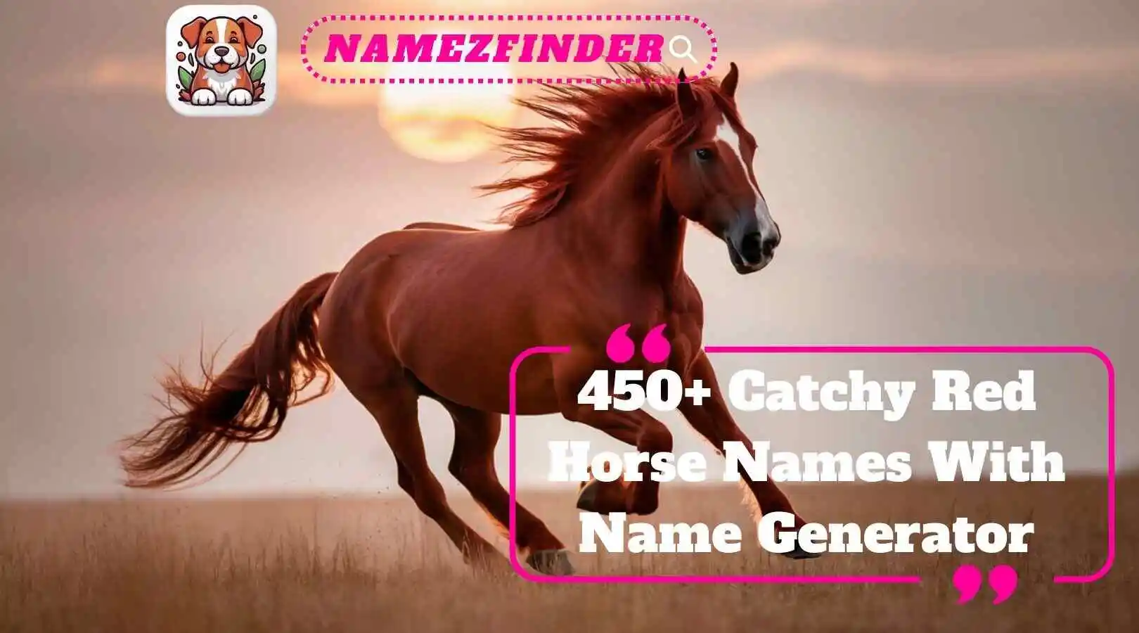 Catchy Red Horse Names With Name Generator