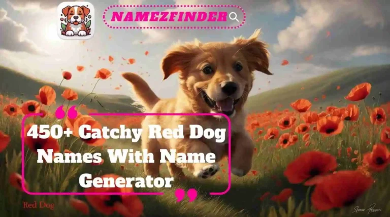 Catchy Red Dog Names With Name Generator